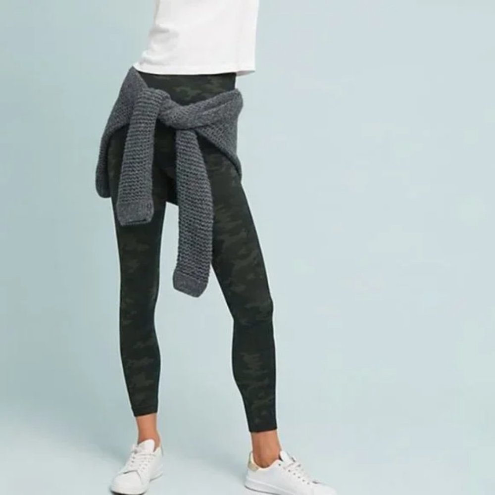 Anthropologie Spanx Seamless Camo Leggings